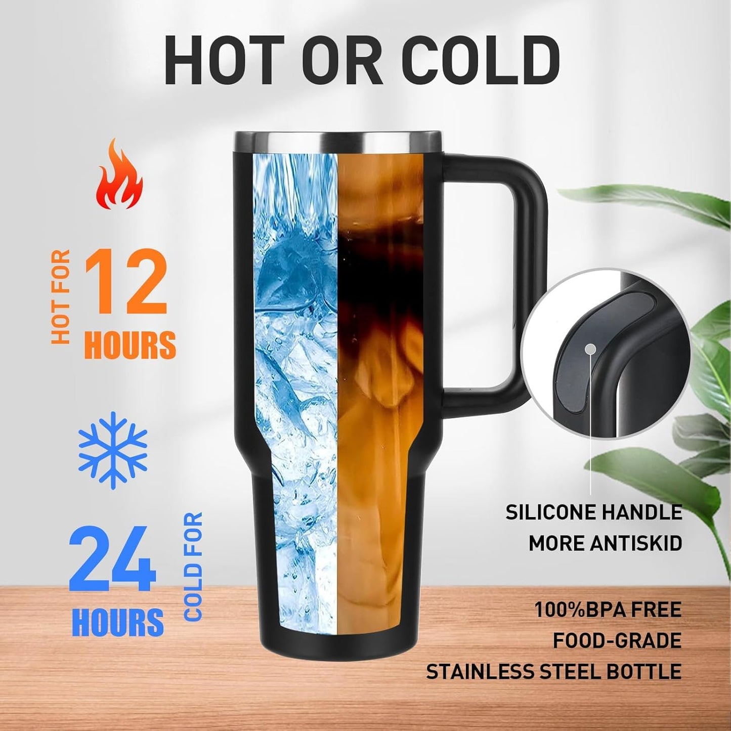 Stanley Quencher H2.0 Flowstate Stainless Steel Vacuum Insulated Tumbler, 40 OZ / 1.18 L (Floral))
