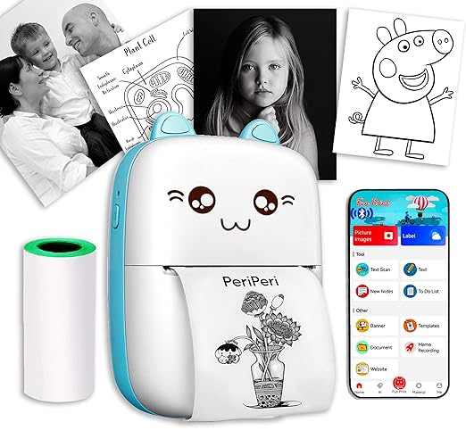 Mini Bluetooth Thermal Printer – Inkless Pocket Printer