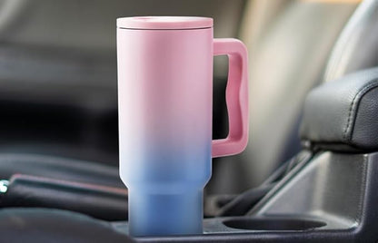 1200ML Insulated Stainless Steel Tumbler with Handle & Straw (Candy Haze)