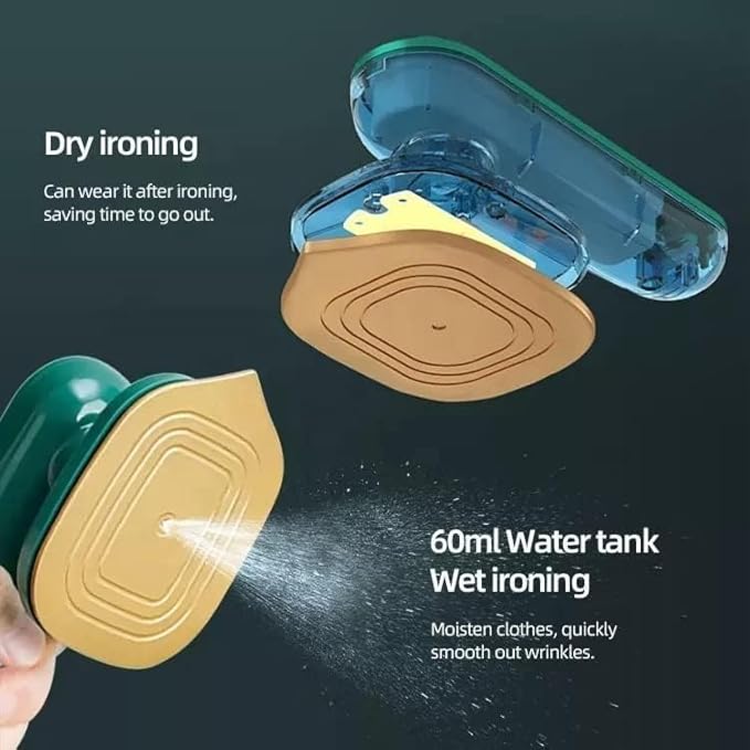 Micro Portable Steam Iron – Mini Travel Iron & Garment Steamer | Dry & Wet Ironing for Clothes