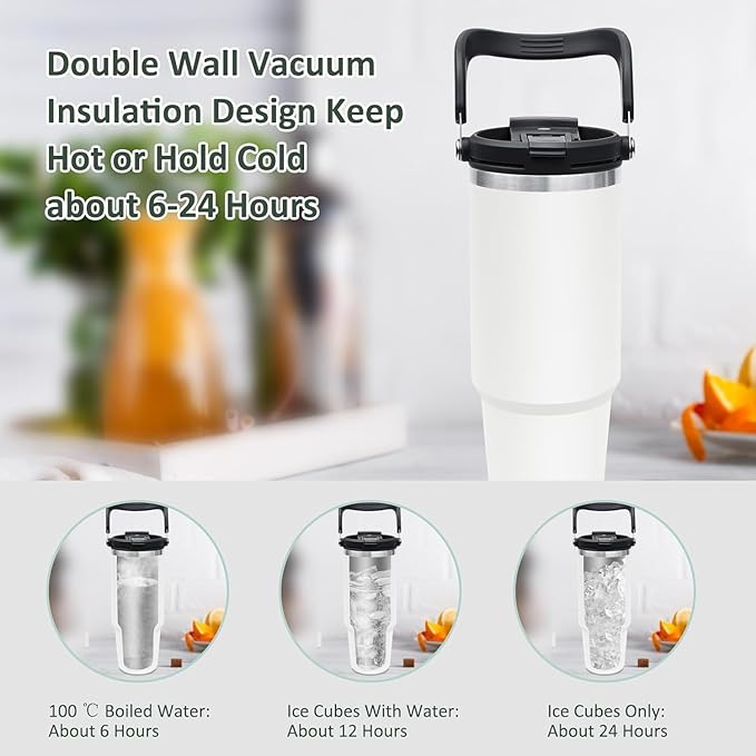 890ml Stainless Steel Vacuum Insulated Tumbler Water Bottle