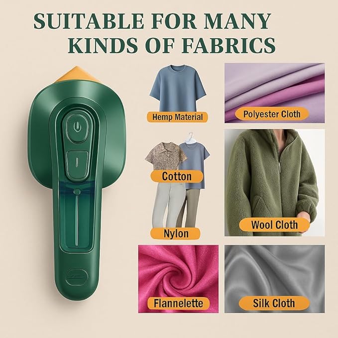 Micro Portable Steam Iron – Mini Travel Iron & Garment Steamer | Dry & Wet Ironing for Clothes
