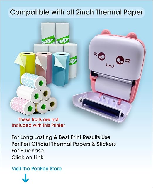 Mini Bluetooth Thermal Printer – Inkless Pocket Printer