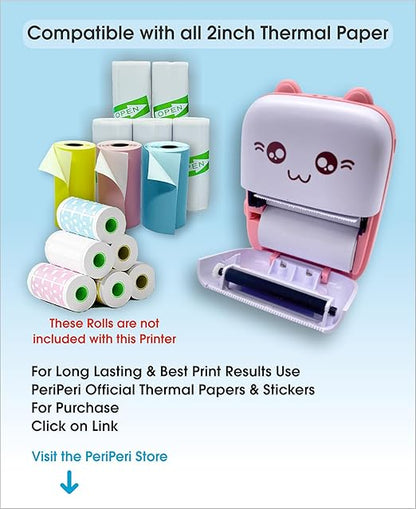 Mini Bluetooth Thermal Printer – Inkless Pocket Printer