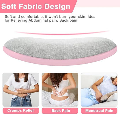 Period Cramp Relief Massager – Cordless Heating Pad with Vibration