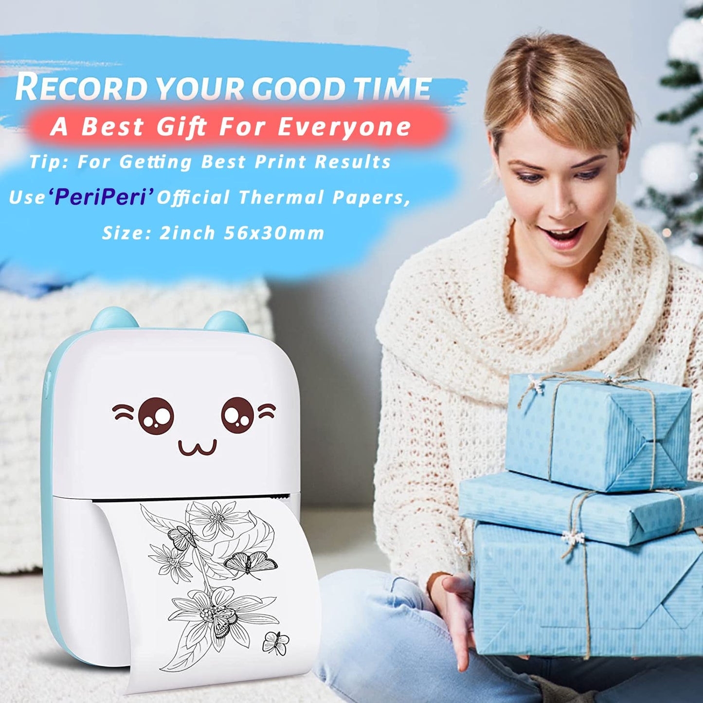 Mini Bluetooth Thermal Printer – Inkless Pocket Printer