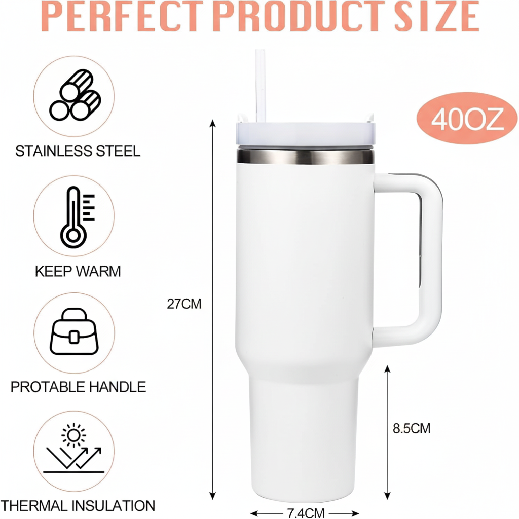 1200ML  Quencher H2.0 Flowstate Insulated Stainless Steel Tumbler (Solid)