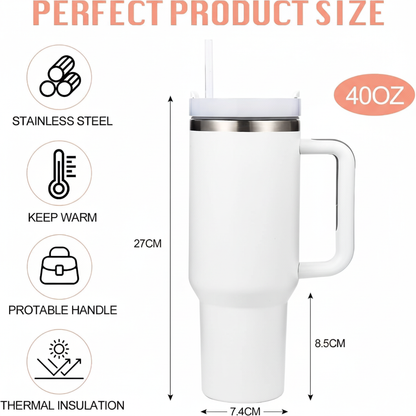 1200ML  Quencher H2.0 Flowstate Insulated Stainless Steel Tumbler (Solid)