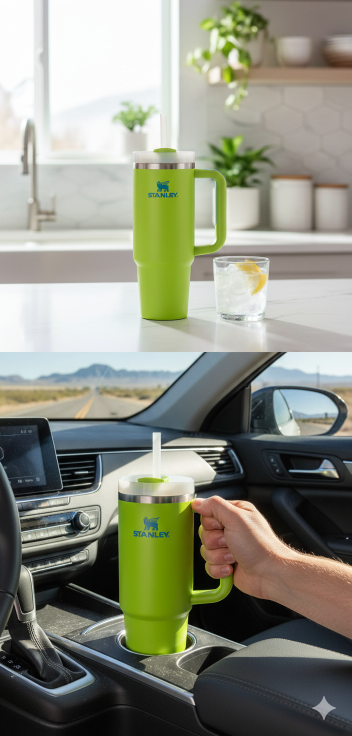 Stanley Quencher H2.0 Flowstate Stainless Steel Vacuum Insulated Tumbler, 40 OZ / 1.18 L