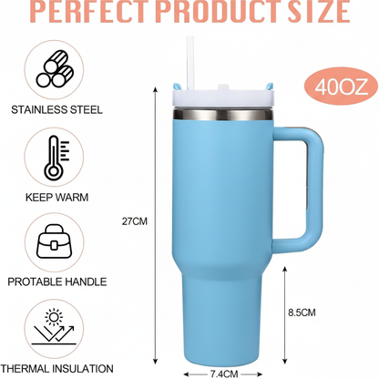 1200ML  Quencher H2.0 Flowstate Insulated Stainless Steel Tumbler (Solid)