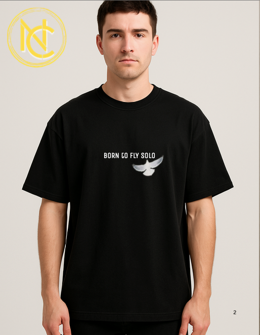 Rise strong, Fly bold – Oversized graphic Printed Tshirt