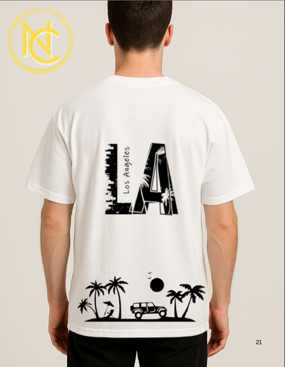 LA Printed Oversized T-Shirt
