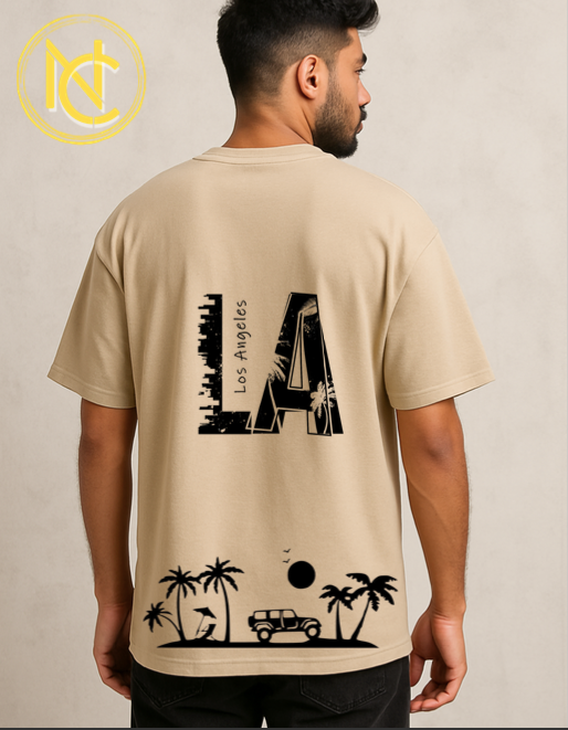 LA Printed Oversized T-Shirt