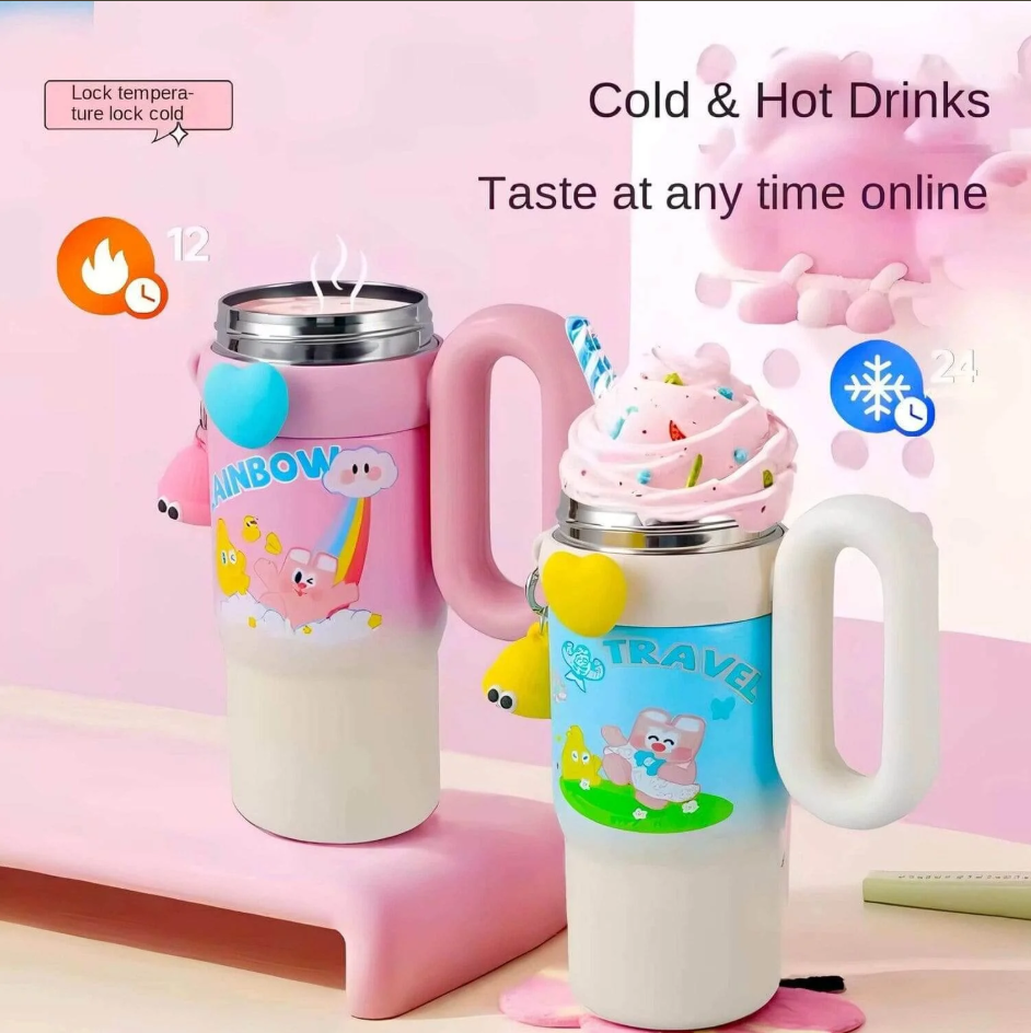 850ml Cartoon Kids Stainless Steel Tumbler